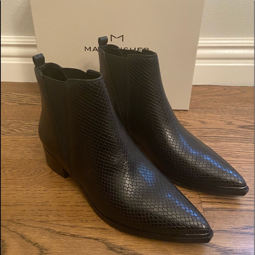 Marc Fisher LTD Black Yale Pointed Bootie